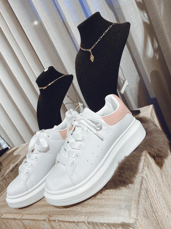 Sneaker white/pink.