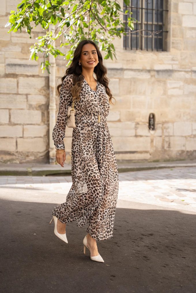 Leopard dress.