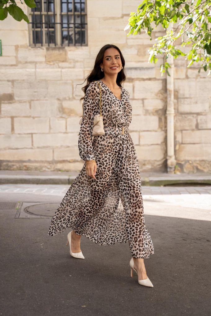 Leopard dress.