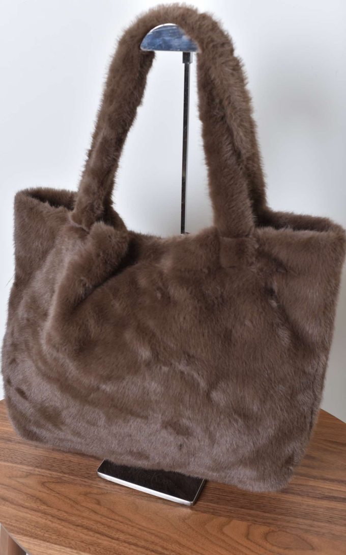 Faux fur bags.