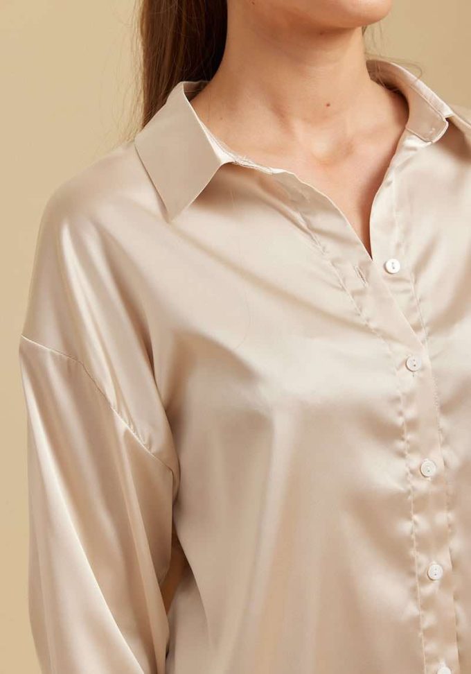 Serina satin shirt.