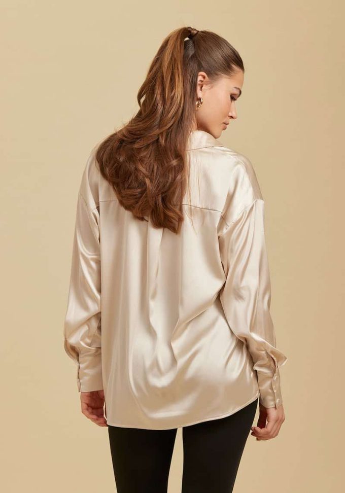 Serina satin shirt.