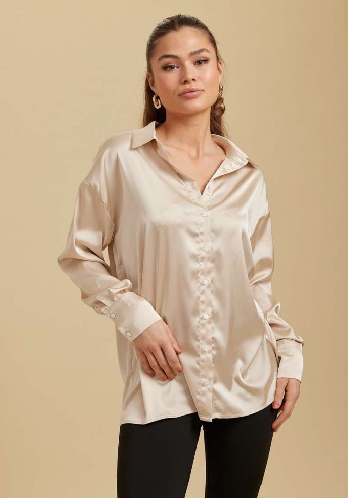 Serina satin shirt.