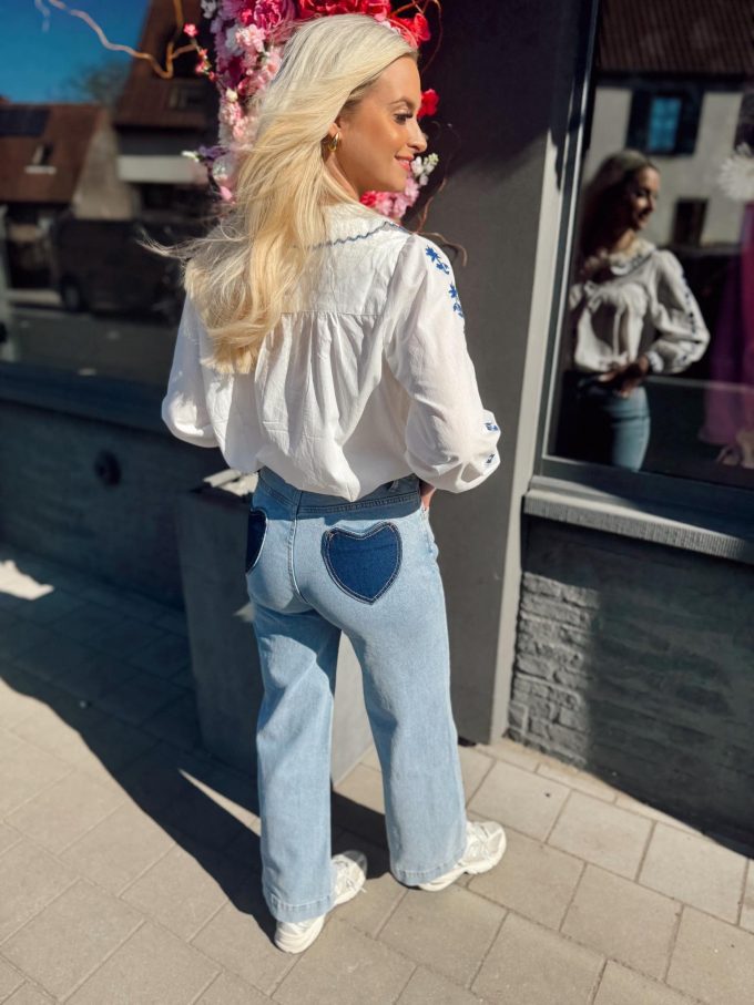Pantalon jean hearts.