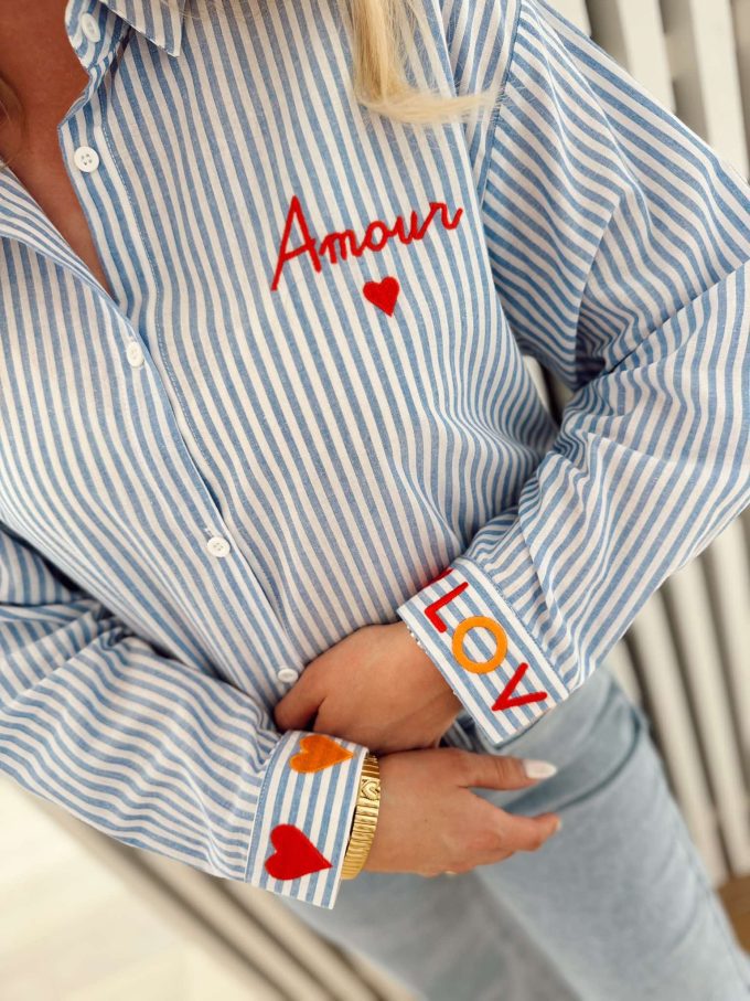 Striped blouse Amour/Love.