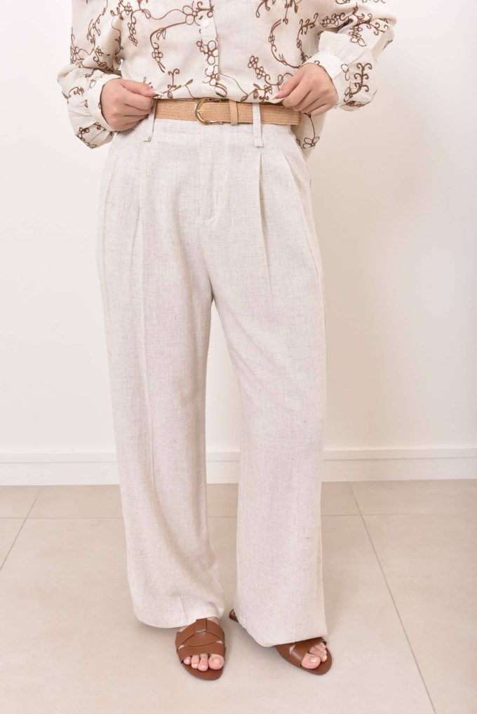 Pantalon lin.