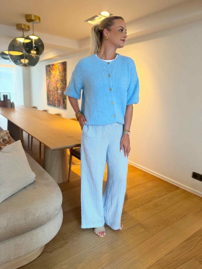 Striped pants.