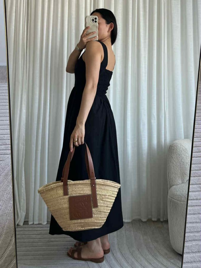 Cotton maxi dress.