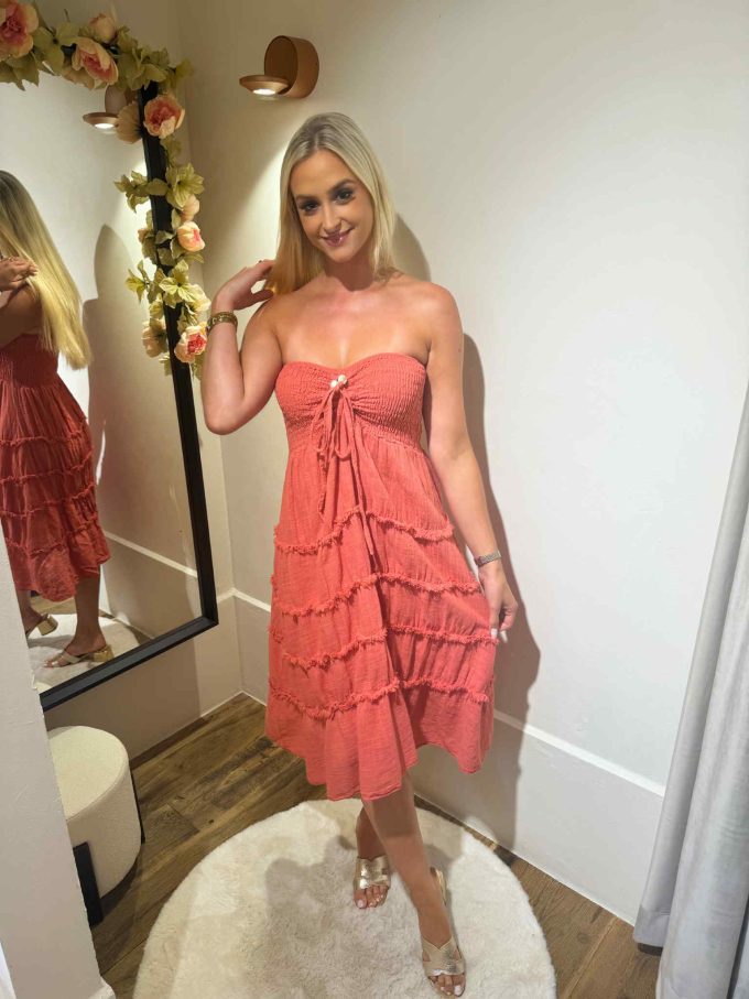 Robe bustier perle.