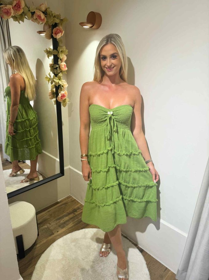 Robe bustier perle.