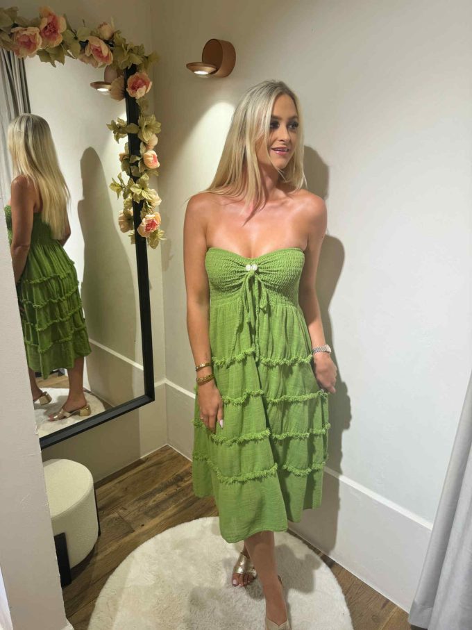Robe bustier perle.