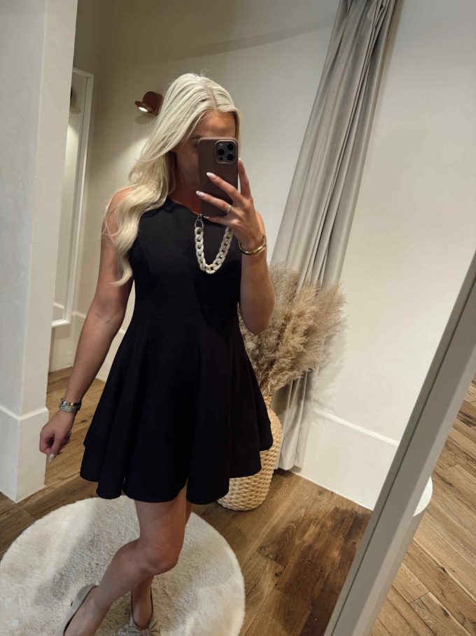 Seamed dress.
