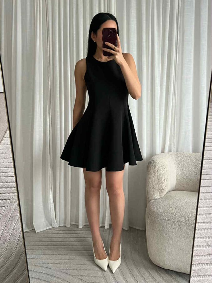 Seamed dress.