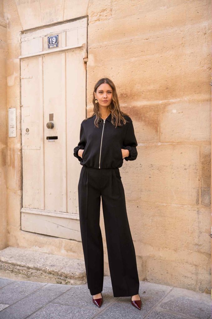 Straight trousers.