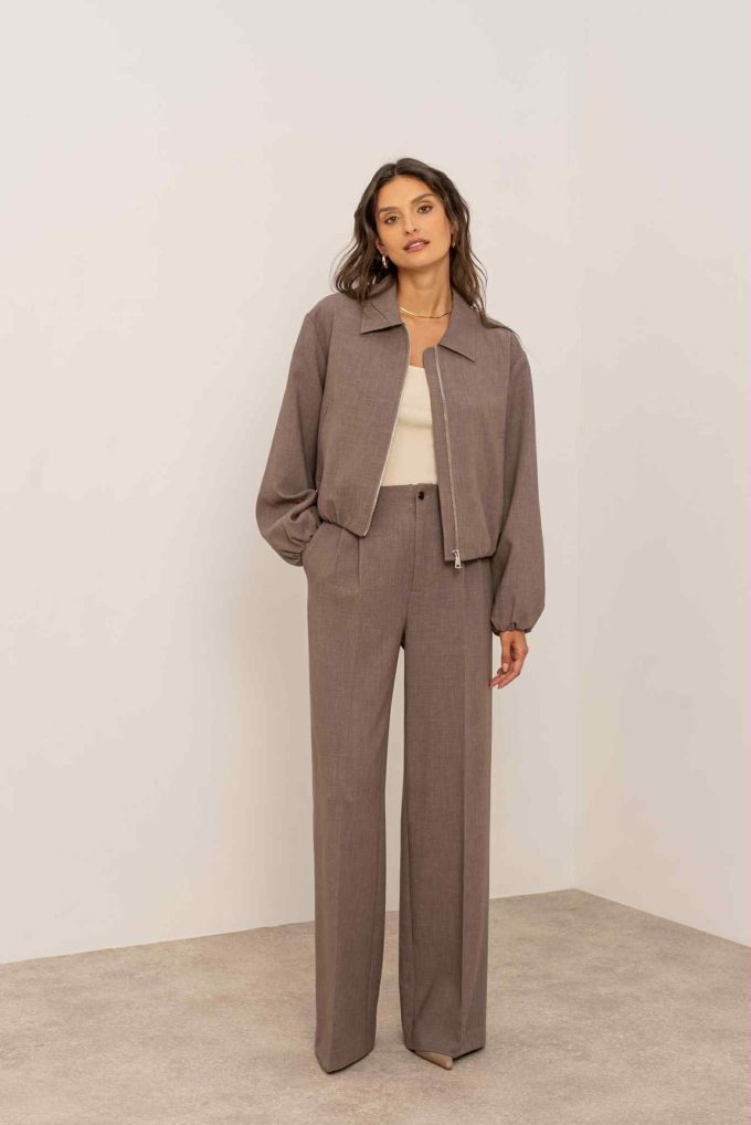 Straight trousers.