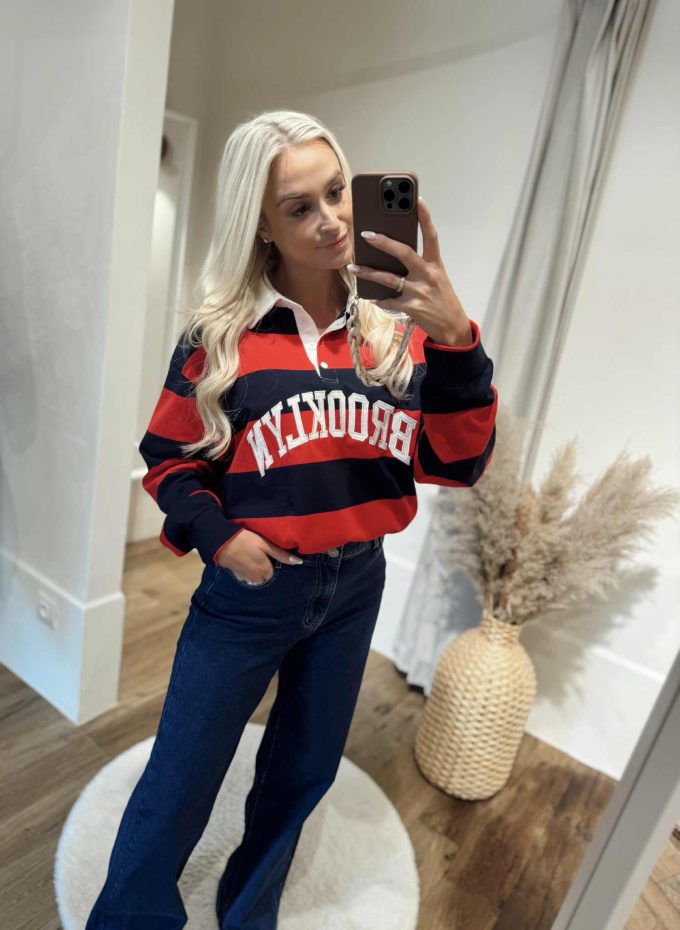 Striped brooklyn sweater.