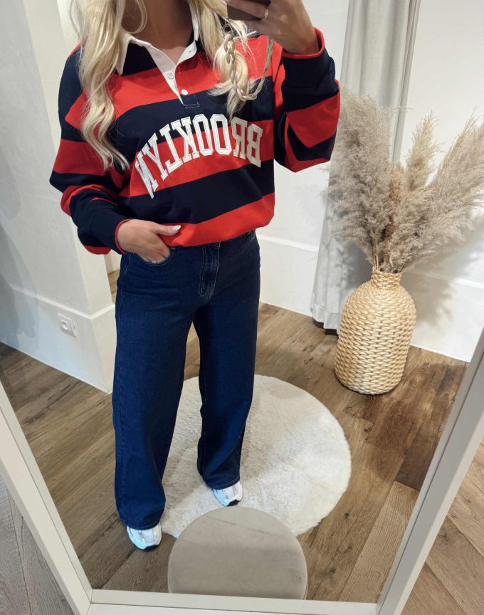 Striped brooklyn sweater.