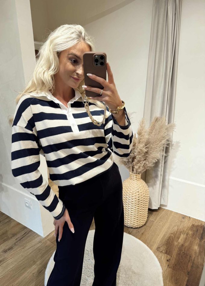 Striped pull.