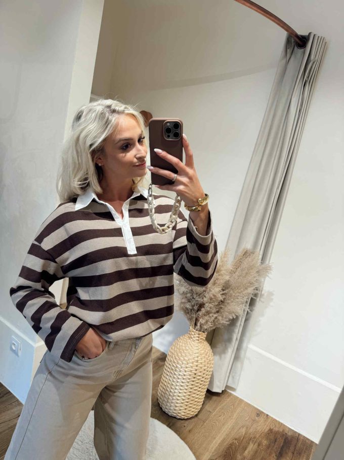 Striped pull.