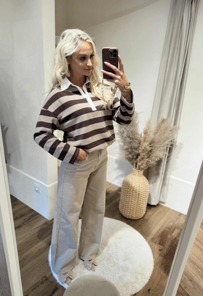 Striped pull.