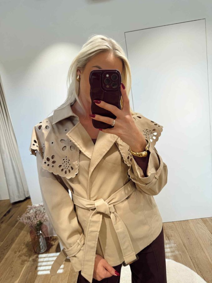 Broderie jacket.