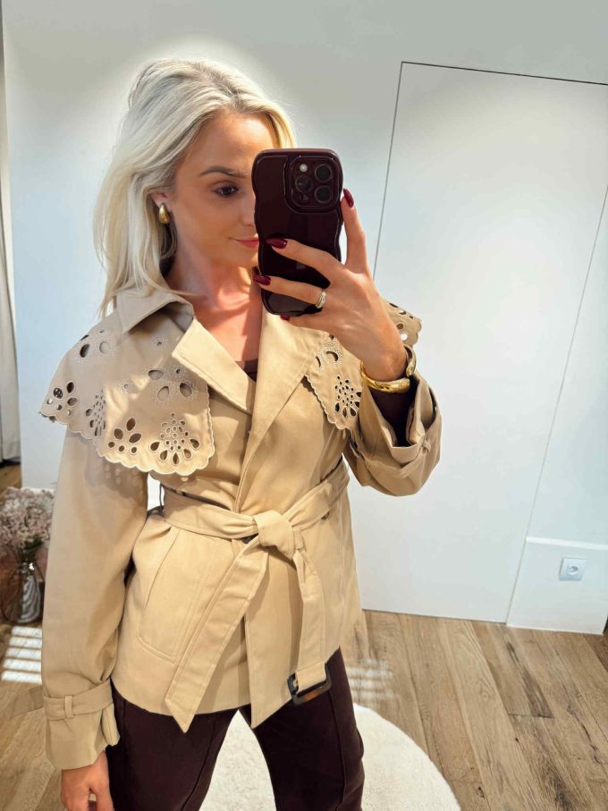 Broderie jacket.