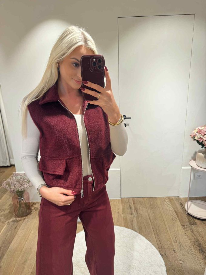 Gilet zip.