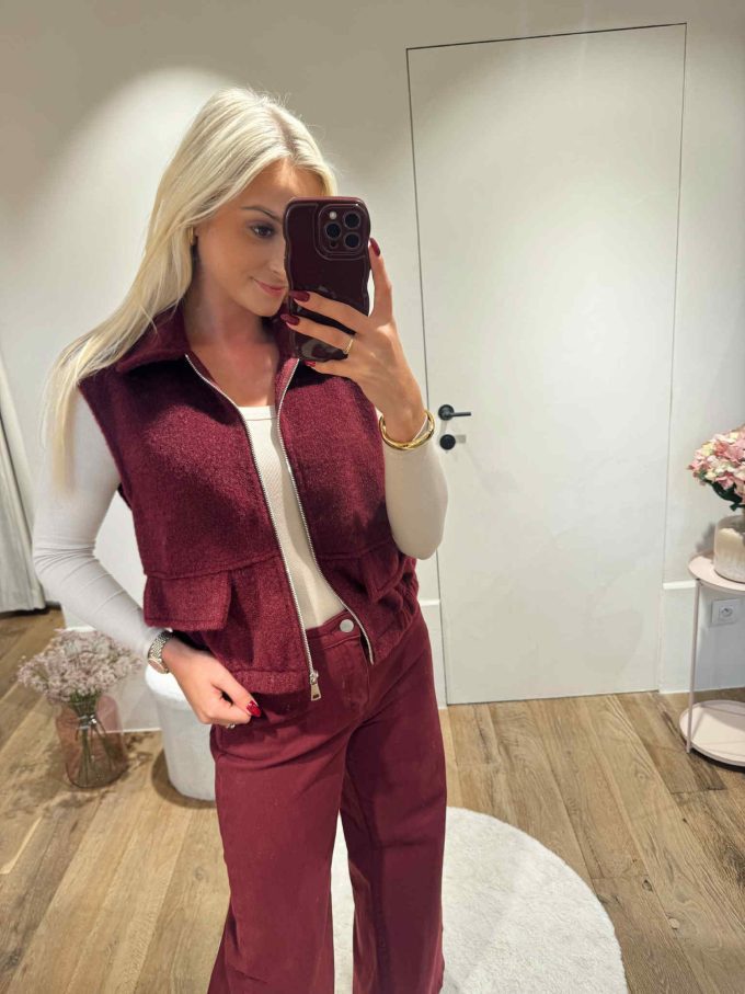 Gilet zip.