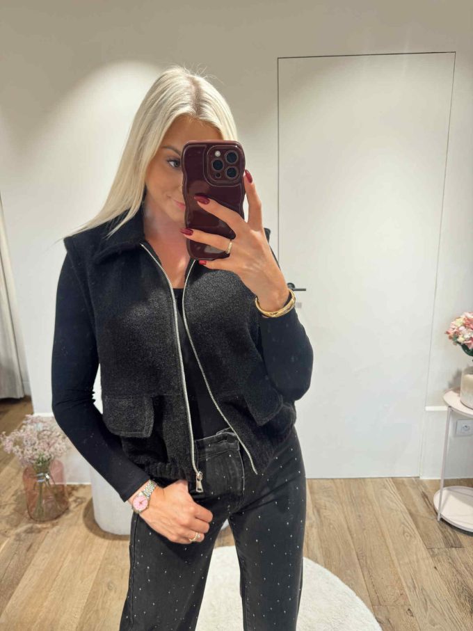 Gilet zip.