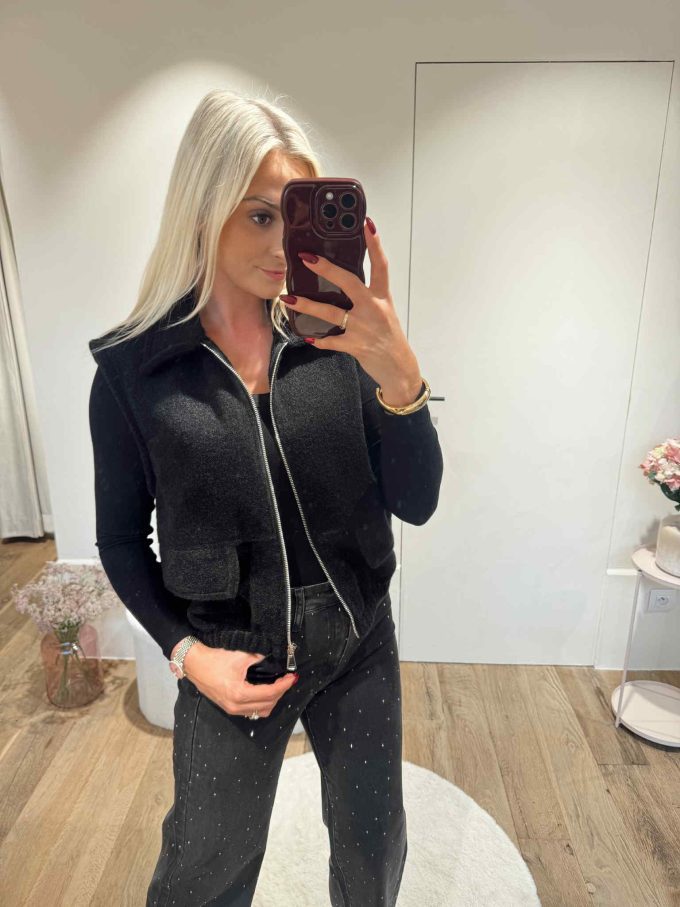 Gilet zip.