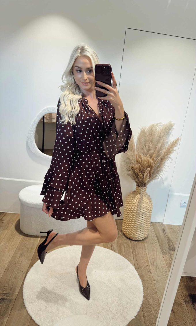 Polkadots dress.