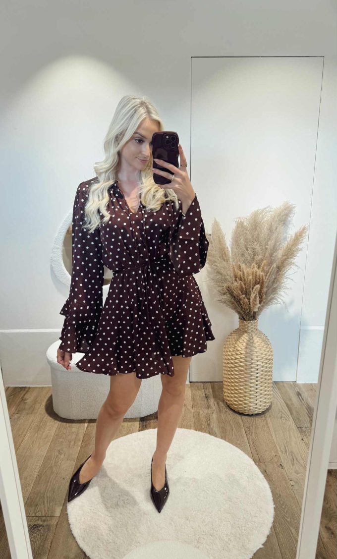 Polkadots dress.