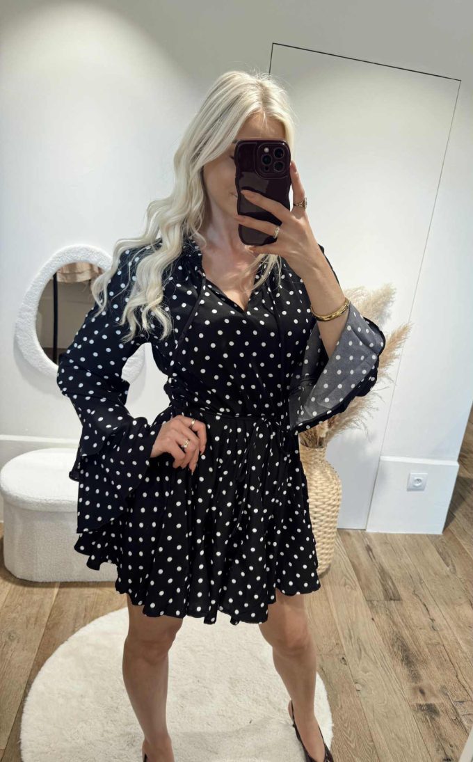Polkadots dress.