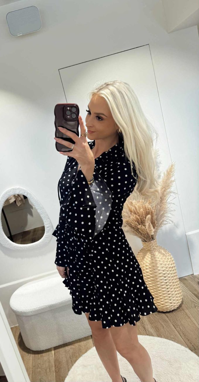 Polkadots dress.