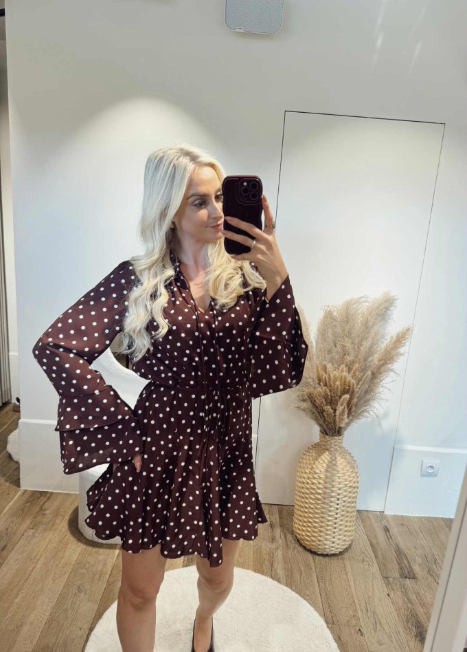 Polkadots dress.