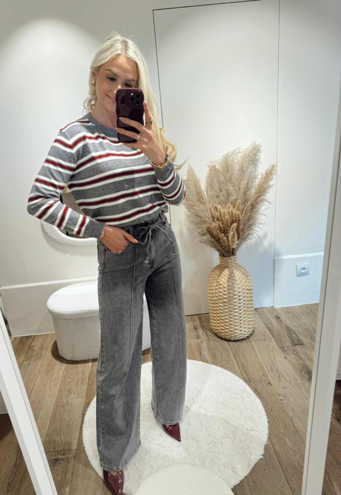 Striped pull.