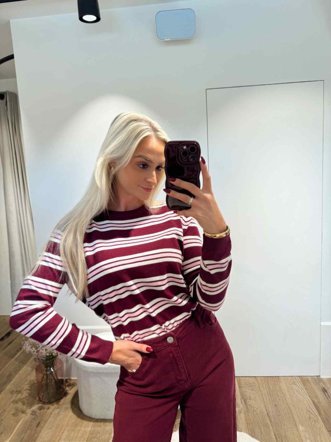 Striped pull.