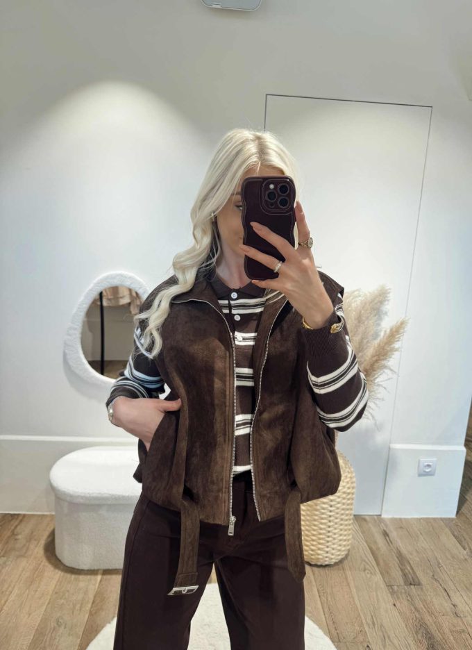Veste sans manche.